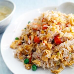 fried rice, chinese cuisine, food